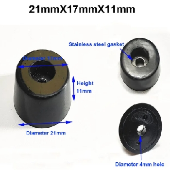 Gumijaste nogice za strojegradnjo 21mm x 17mm x 11mm